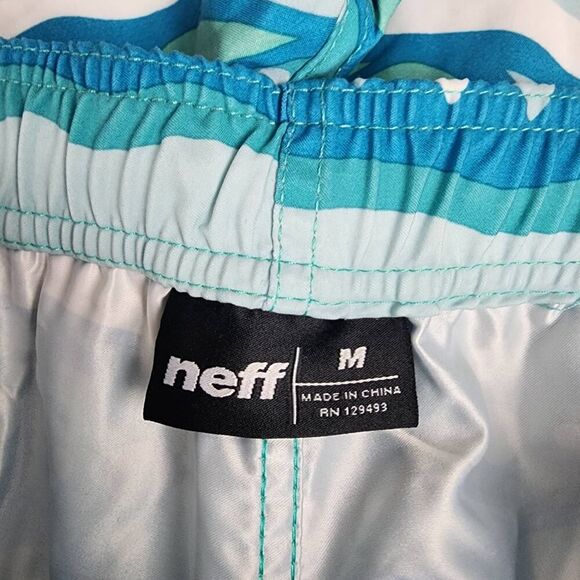 Neff Board Swim Trunk Shorts Blue Size Medium - Picture 3 of 8